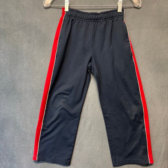 Vintage Tommy Hilfiger Boys Track Pants Y2K Sporty Preppy Aesthetic Logo Joggers - Picture 1 of 15